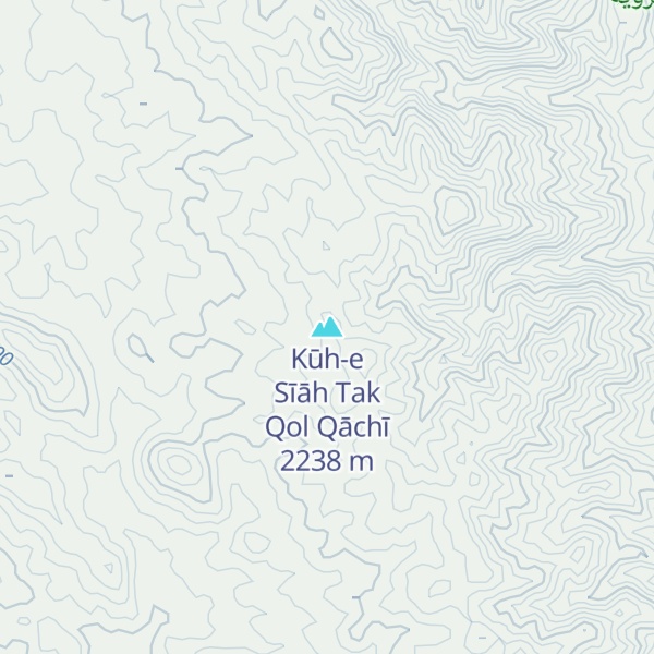 Map of Kūh-e Sīāh Tak Qol Qāchī