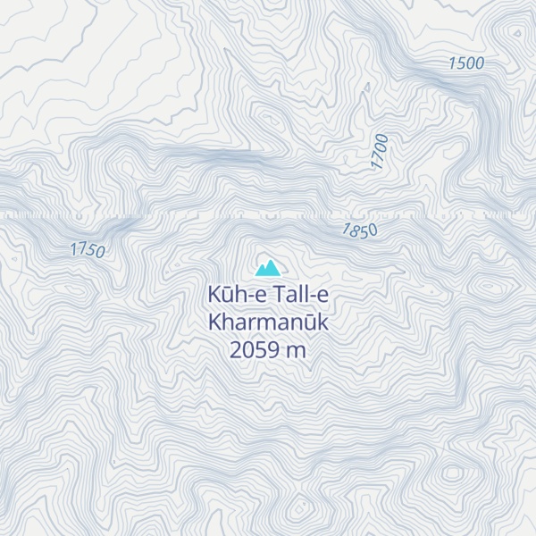 Map of Kūh-e Tall-e Kharmanūk