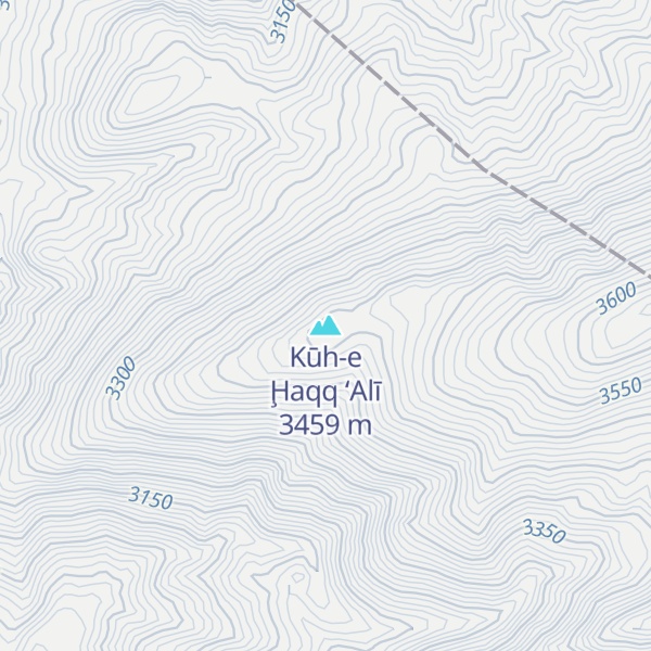 Map of Kūh-e Ḩaqq ‘Alī