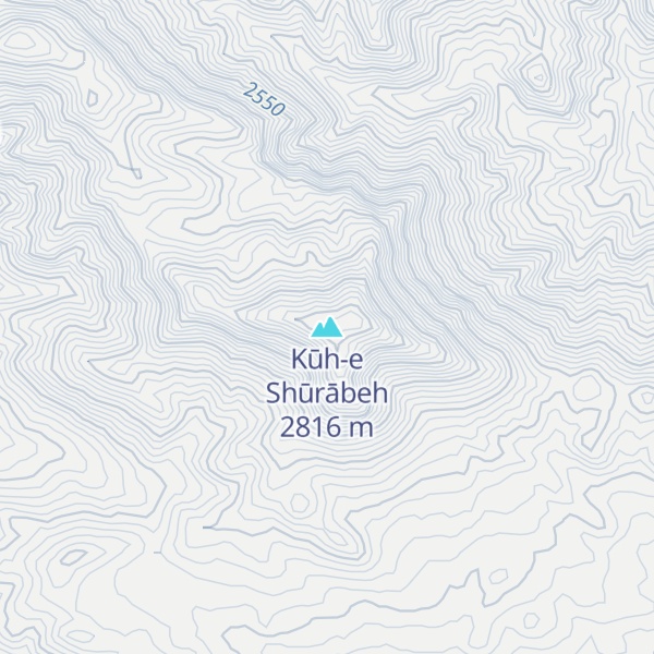 Map of Kūh-e Shūrābeh
