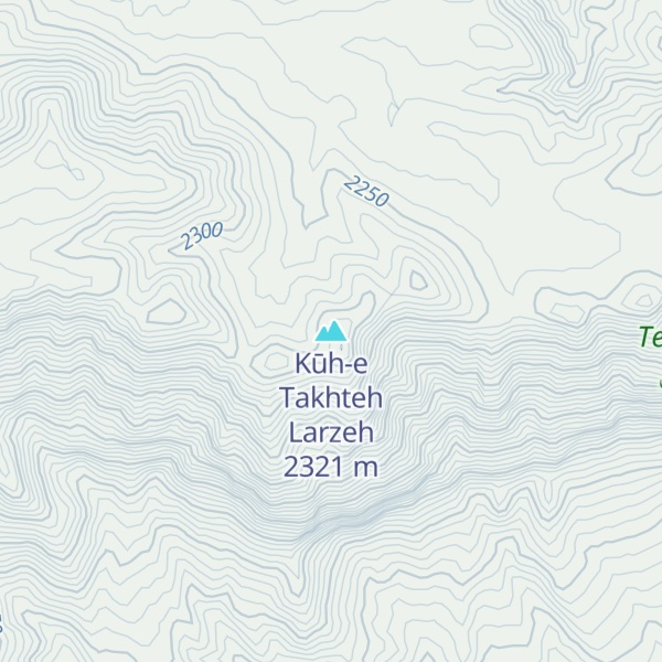 Map of Kūh-e Takhteh Larzeh