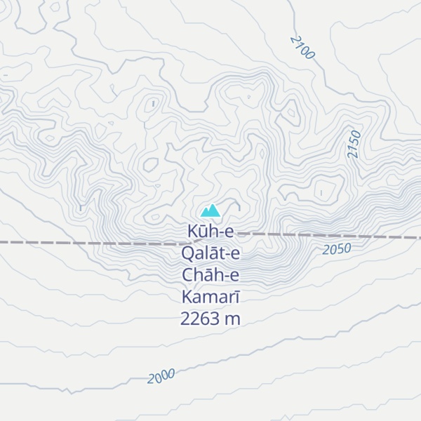 Map of Kūh-e Qalāt-e Chāh-e Kamarī