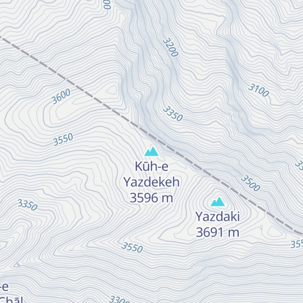 Map of Kūh-e Yazdekeh