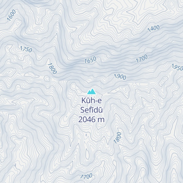 Map of Kūh-e Sefīdū