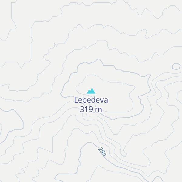 Map of Lebedeva