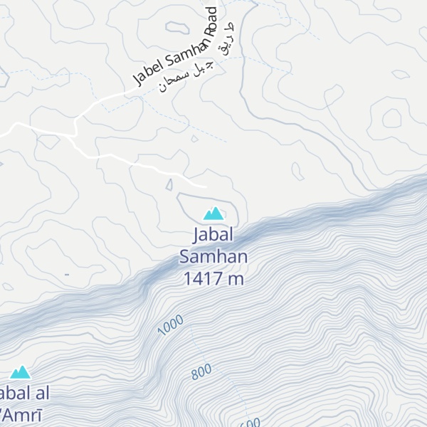 Map of Jabal Samhan
