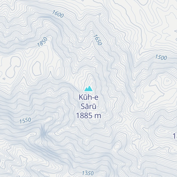Map of Kūh-e Sārū