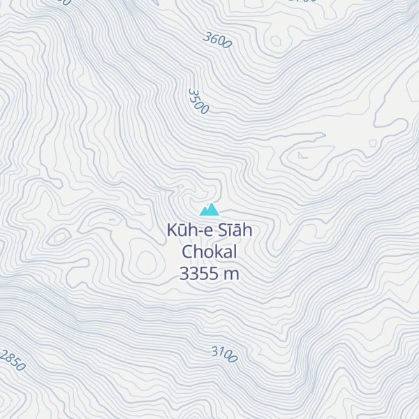 Map of Kūh-e Sīāh Chokal