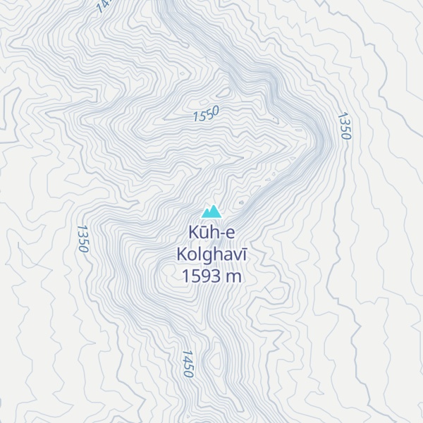 Map of Kūh-e Kolghavī