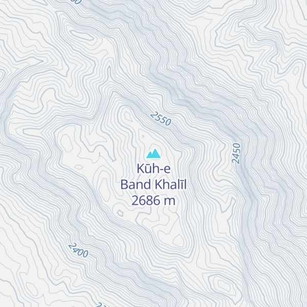 Map of Kūh-e Band Khalīl