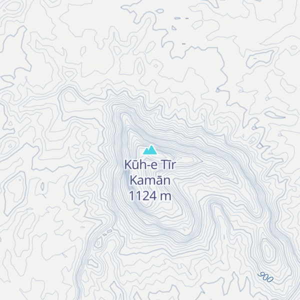 Map of Kūh-e Tīr Kamān