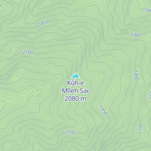 Map of Kūh-e Mīleh Sar