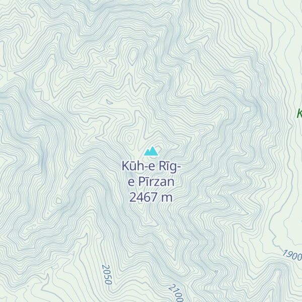 Map of Kūh-e Rīg-e Pīrzan