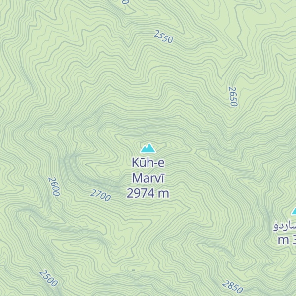 Map of Kūh-e Marvī