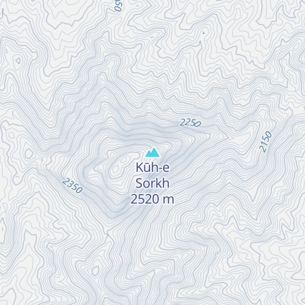 Map of Kūh-e Sorkh