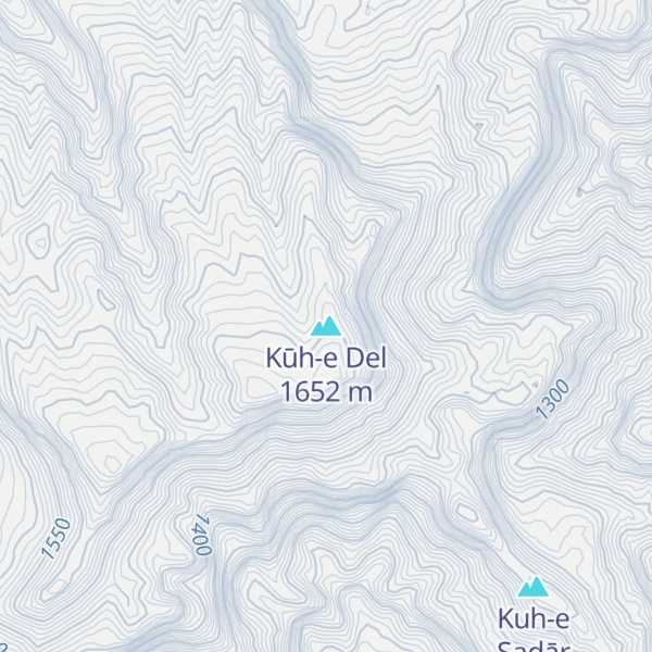 Map of Kūh-e Del