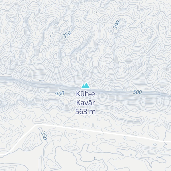 Map of Kūh-e Kavār