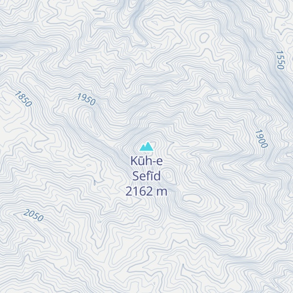 Map of Kūh-e Sefīd