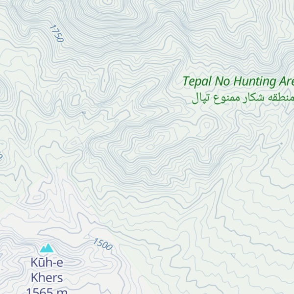 Map of Kūh-e Gordeh Rīz