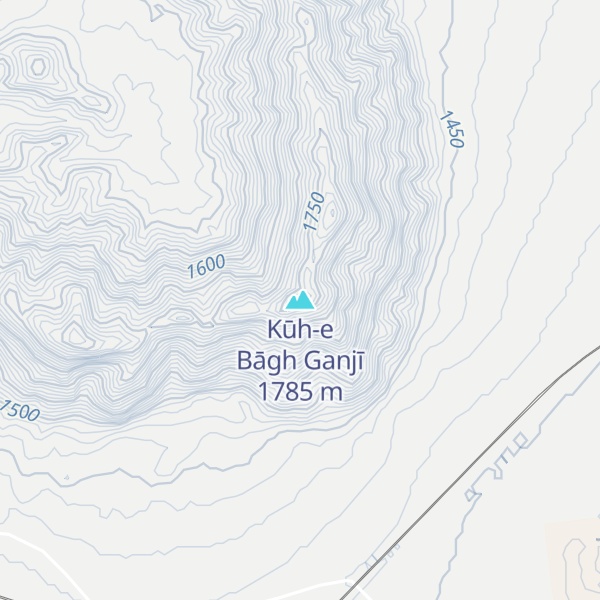Map of Kūh-e Bāgh Ganjī