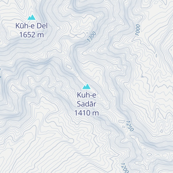 Map of Kuh-e Sadār