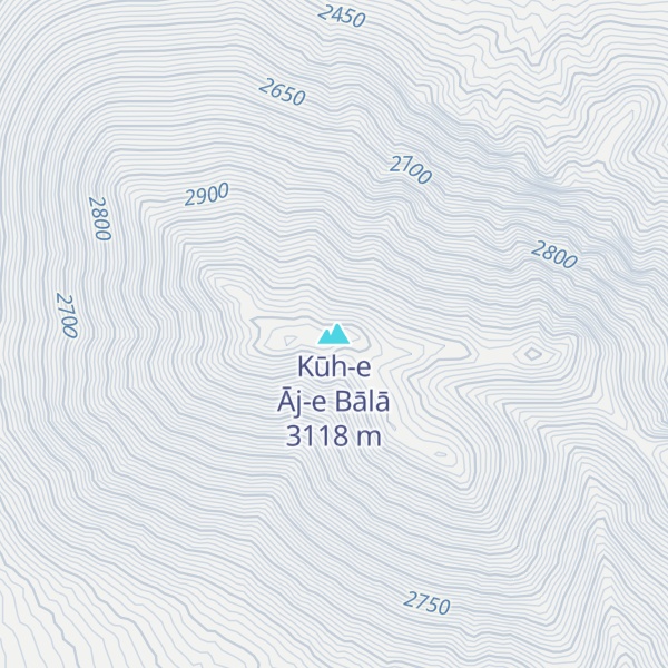 Map of Kūh-e Āj-e Bālā
