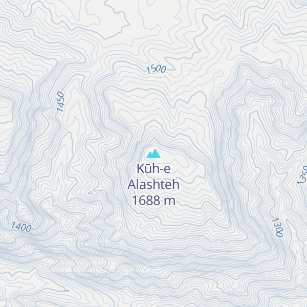Map of Kūh-e Alashteh