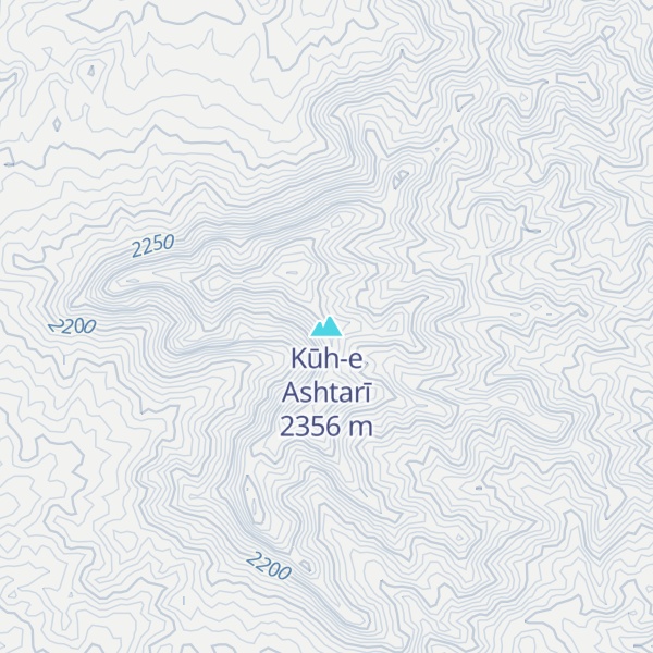 Map of Kūh-e Ashtarī