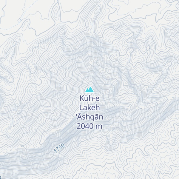 Map of Kūh-e Lakeh ‘Āshqān