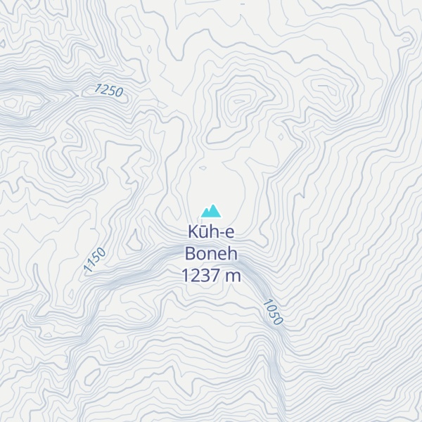 Map of Kūh-e Boneh