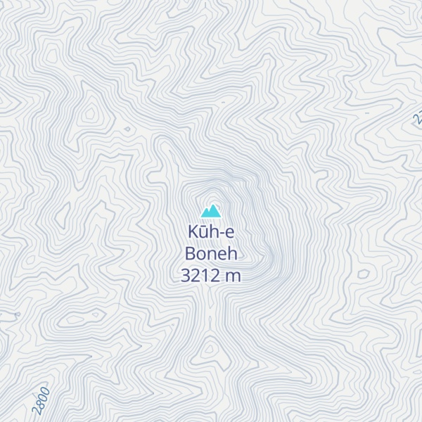 Map of Kūh-e Boneh