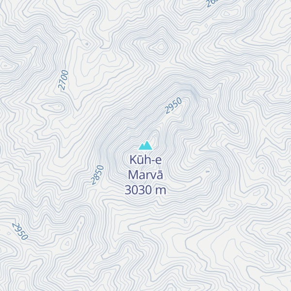 Map of Kūh-e Marvā