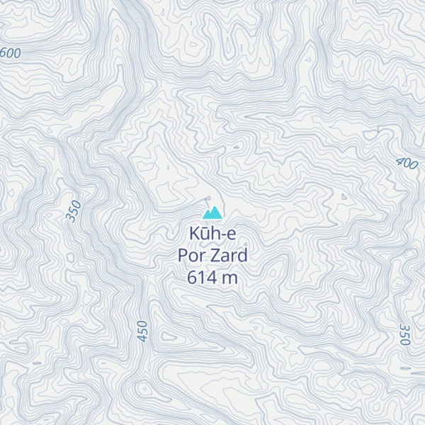 Map of Kūh-e Por Zard