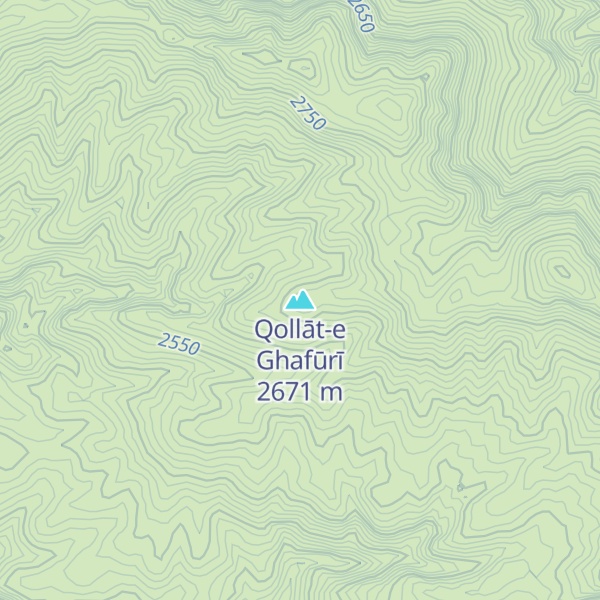 Map of Qollāt-e Ghafūrī