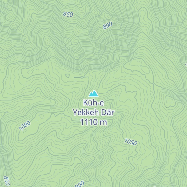 Map of Kūh-e Yekkeh Dār