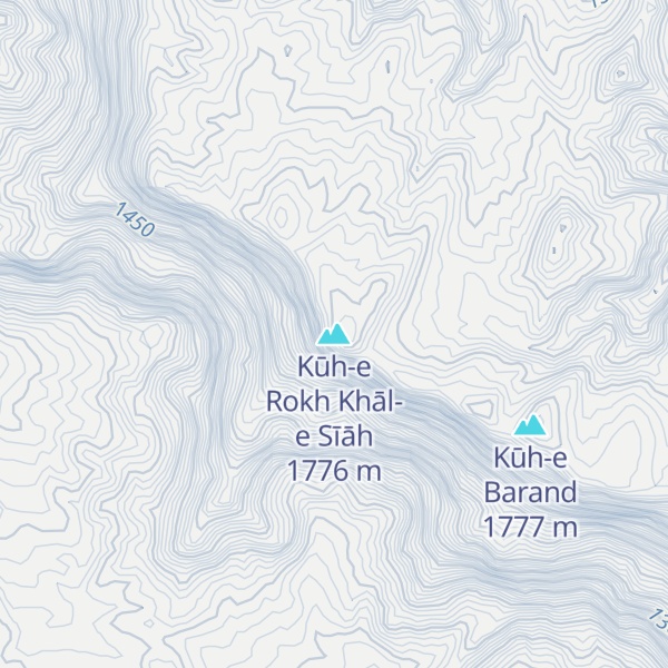 Map of Kūh-e Rokh Khāl-e Sīāh