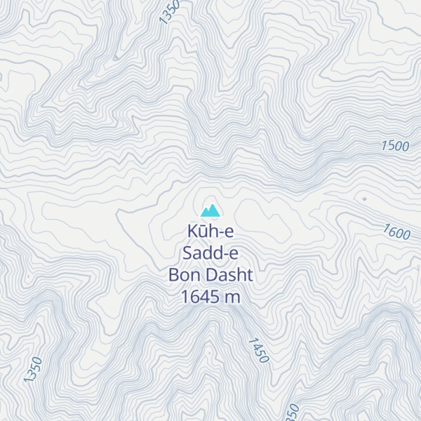 Map of Kūh-e Sadd-e Bon Dasht