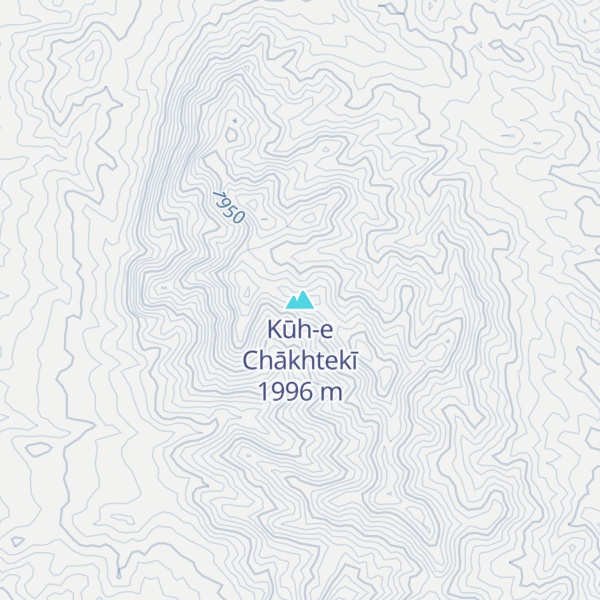 Map of Kūh-e Chākhtekī