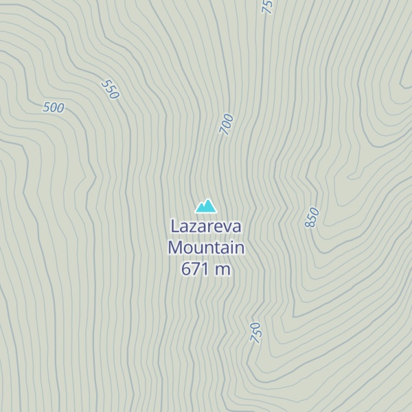 Map of Lazareva Mountain