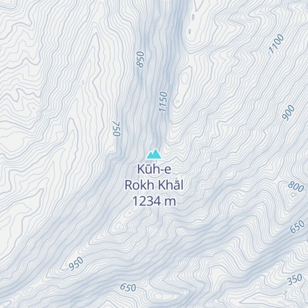 Map of Kūh-e Rokh Khāl