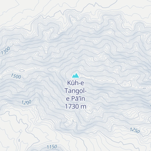 Map of Kūh-e Tangol-e Pā’īn