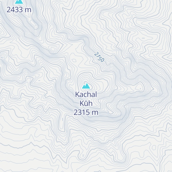 Map of Kachal Kūh