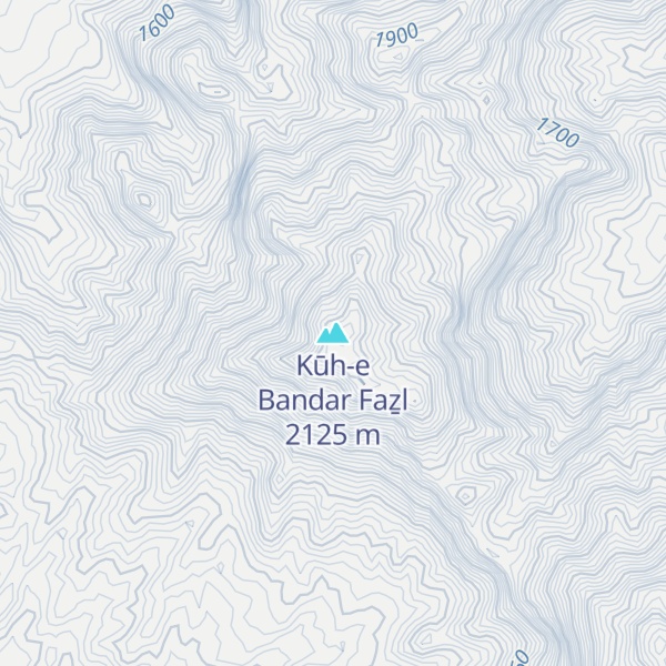 Map of Kūh-e Bandar Faẕl