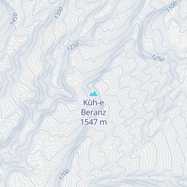 Map of Kūh-e Beranz