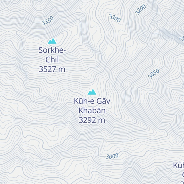 Map of Kūh-e Gāv Khabān