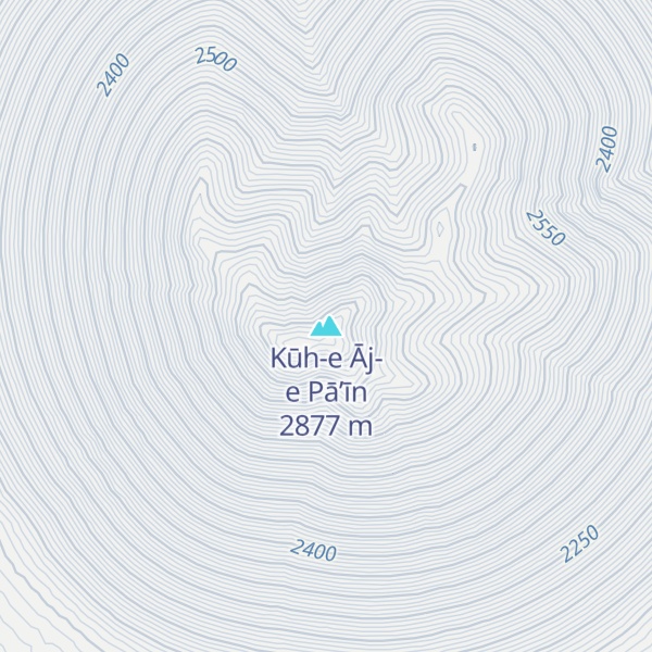 Map of Kūh-e Āj-e Pā’īn
