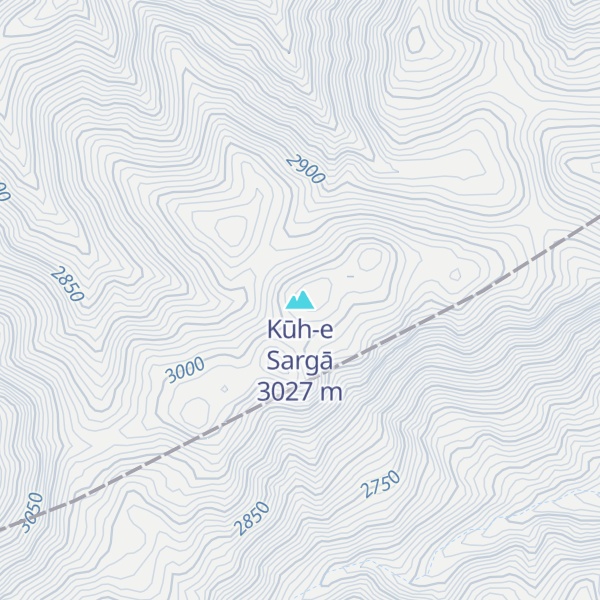 Map of Kūh-e Sargā