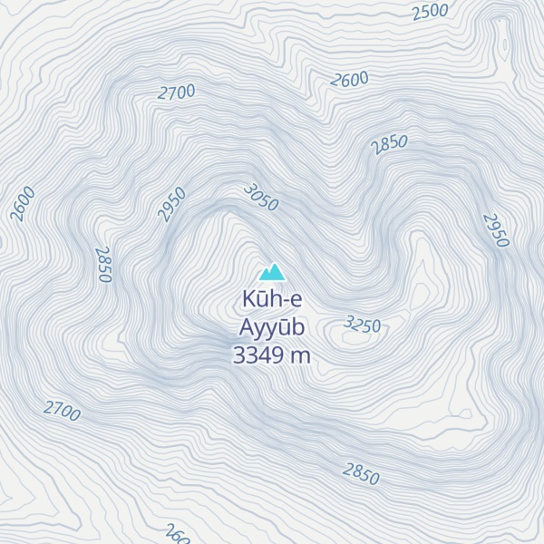 Map of Kūh-e Ayyūb