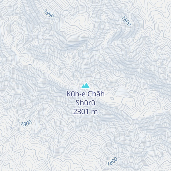 Map of Kūh-e Chāh Shūrū