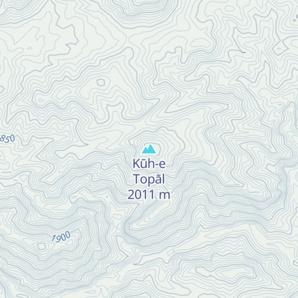 Map of Kūh-e Topāl